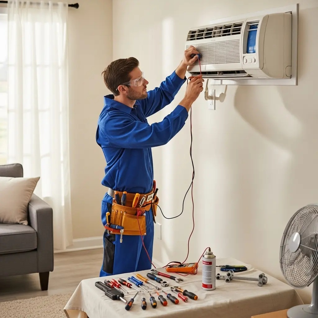Çiğli Hotpoint Hotpoint klima gaz dolumu ve bakım – Enerji verimliliği artırıldı. - Teknik servis örneği